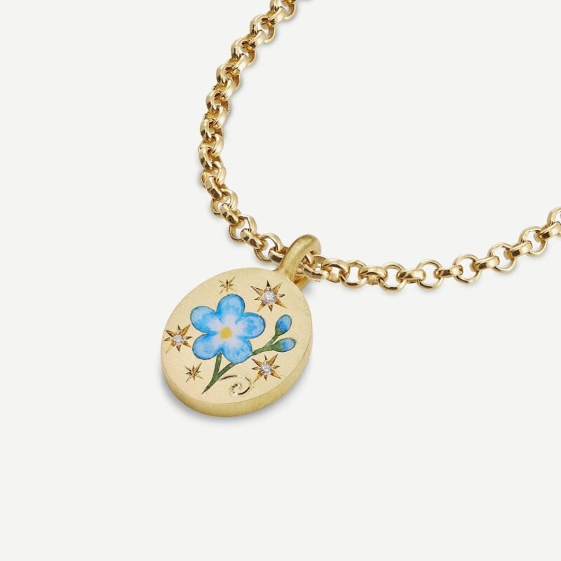 18K gold inlaid zircon with pattern design trendy personality necklace - Image 5