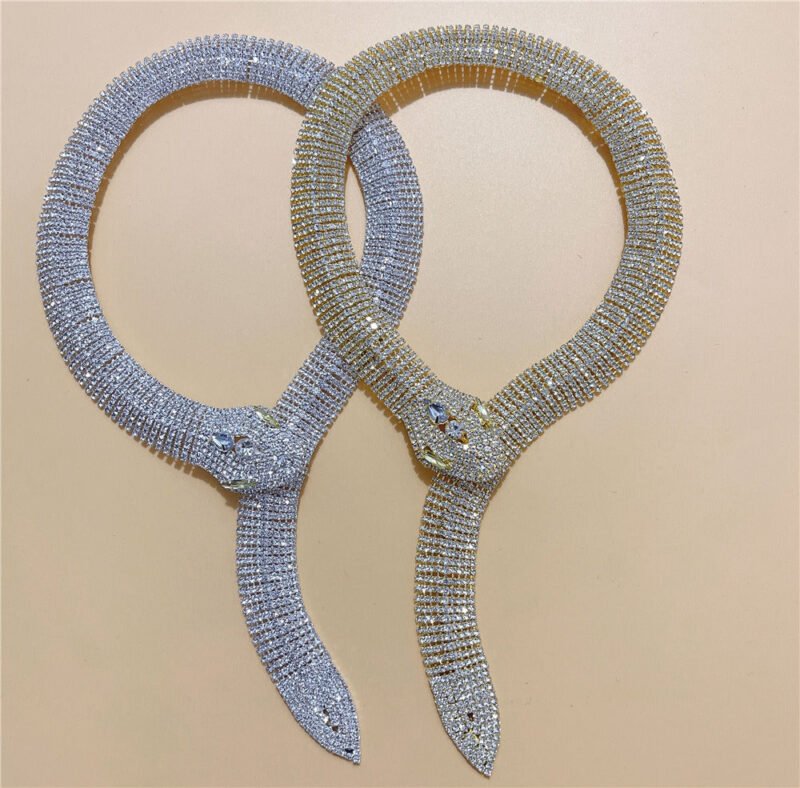 Water Diamond Snake Head Long Neckchain - Image 6