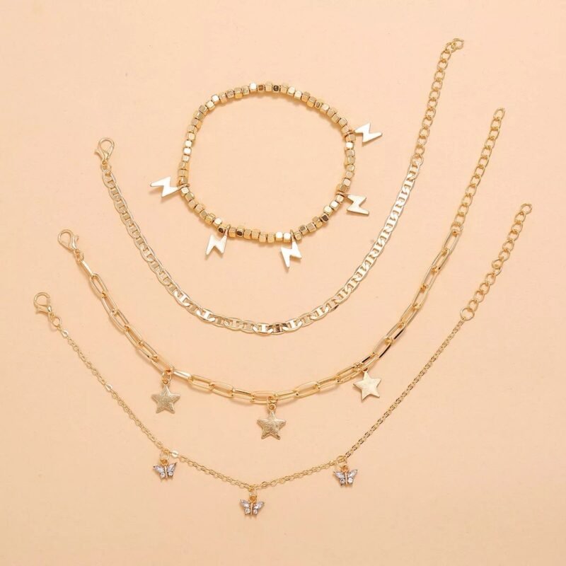 Trendy Player Anklet Set - Image 2