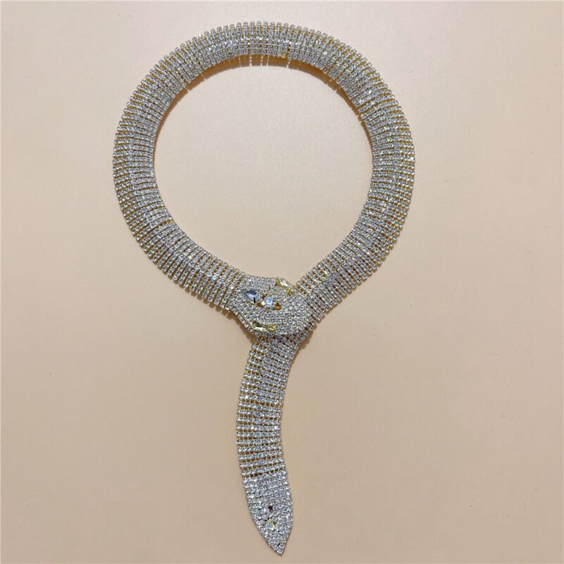 Water Diamond Snake Head Long Neckchain - Image 3