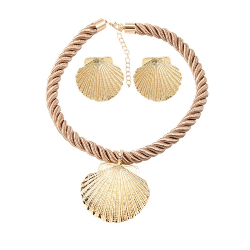 Necklace combination set for women alloy shell pendant - Image 2