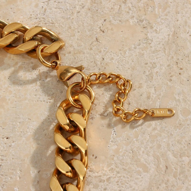 Necklace Women's Cuban Chain Necklace Ornament - Image 5