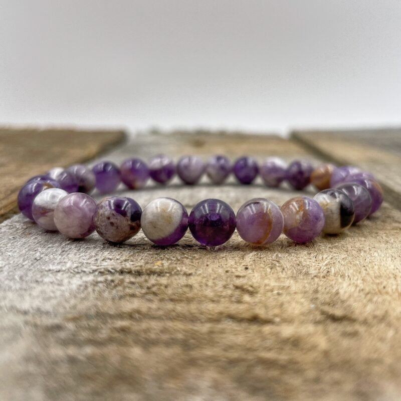 Union - Purple Amethyst Gemstone Beaded Bracelet - Image 2