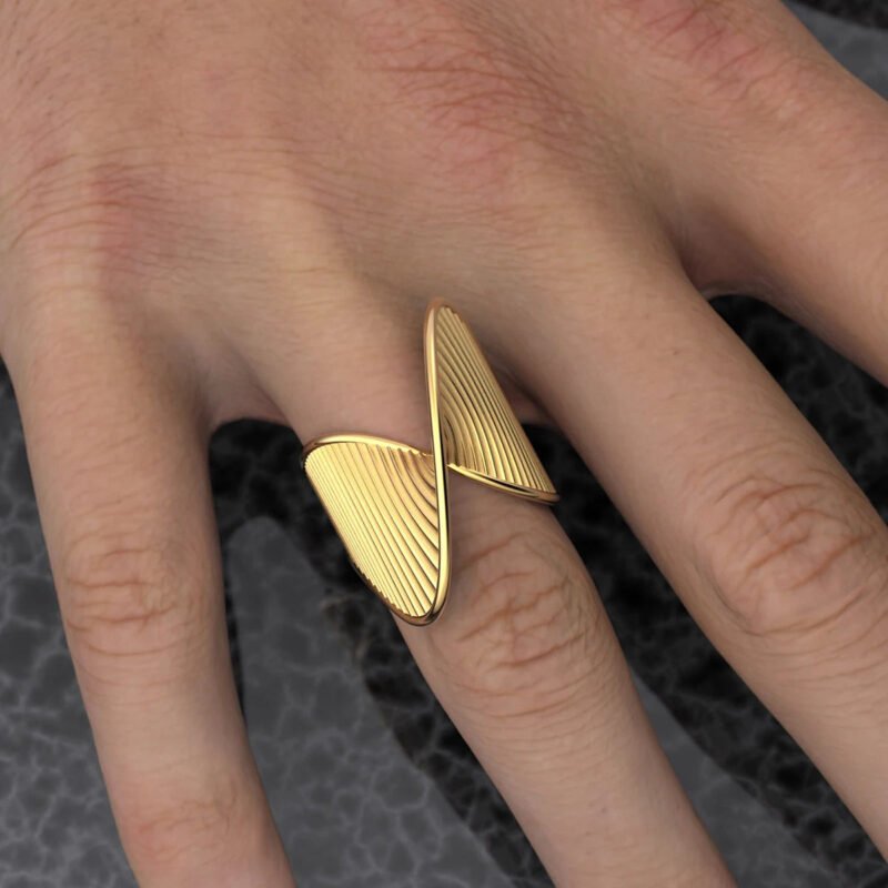 Fashion Women's Stainless Steel Stripe - Image 3