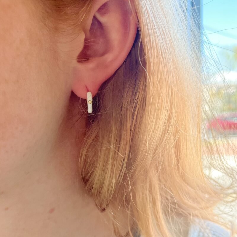 Elise Petit Sterling Silver Hoop Earring - Image 9