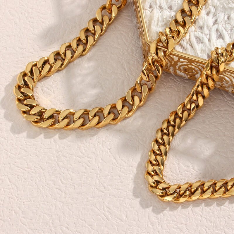 Necklace Women's Cuban Chain Necklace Ornament - Image 6
