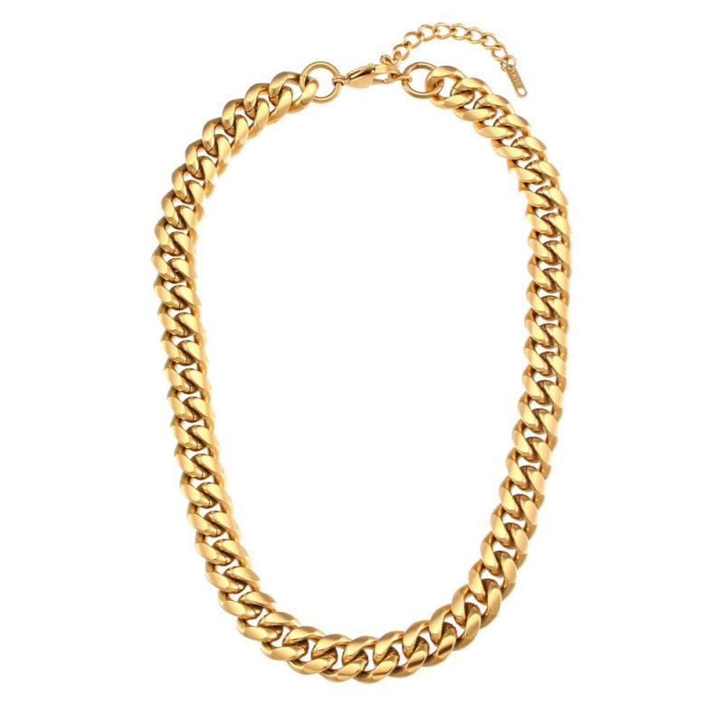 Necklace Women's Cuban Chain Necklace Ornament - Image 2
