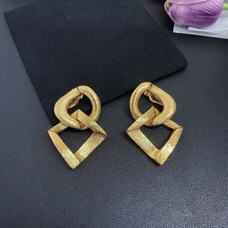pendant earrings, ear clip design, personalized earrings - Image 6
