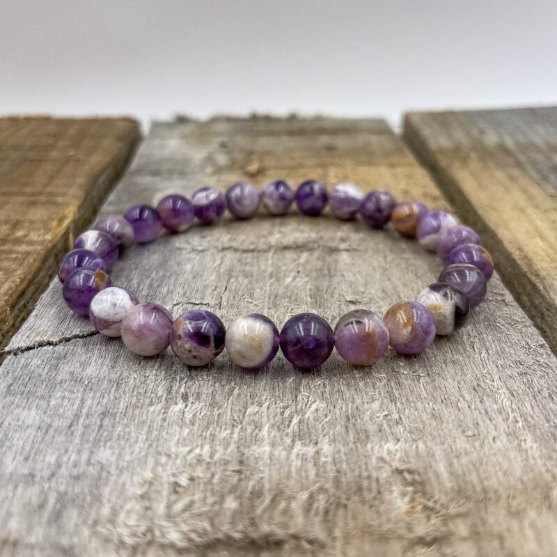 Union - Purple Amethyst Gemstone Beaded Bracelet - Image 3