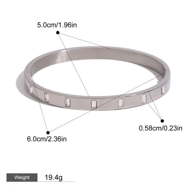 18K gold inlaid gemstone design high-end bracelet - Image 6