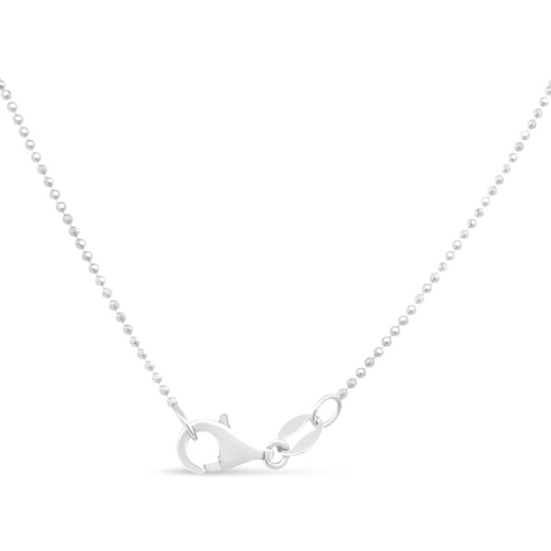 .925 Sterling Silver 0.7mm Slim and Dainty Unisex 18" Inch Ball Bead Chain Necklace - Image 5